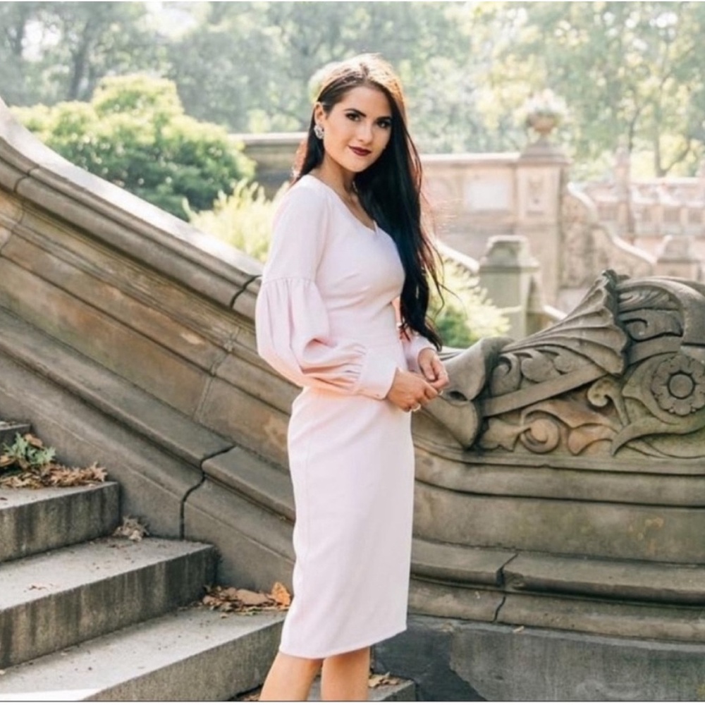 Rachel Parcell Blush Long Sleeve Dress